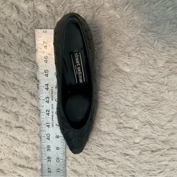 Stuart Weitzman Black Women's Textured Heels 6.5 - Picture 9 of 11